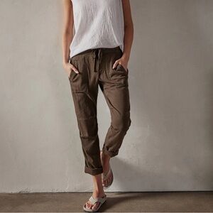 James Perse Soft Drape Utility pant in Brown size 0/XS
